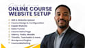 design course website, online course upload, kajabi website teachable wix studio