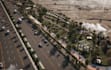 design 3d community landscape, roadside park,streetscape view,aerial view render