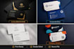 design modern luxury business card and visiting card