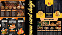 create a modern, clean, and elegant restaurant menu design