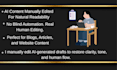 manually edit ai content to sound human