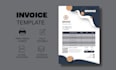 design professional invoice template, letterhead and receipt