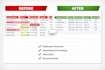 clean, format and organize your excel or CSV data