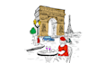 do any kind of hand drawn illustrations and urban sketch
