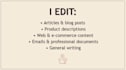 proofread and edit your text