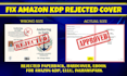 fix, resize and edit amazon KDP, ingramspark book cover