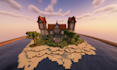 build minecraft castle, villages, base, hubs, spawns, house