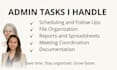 handle your administrative tasks professionally