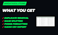 clean and prepare your contact list for CRM import