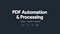 build a bulk PDF parsing and processing automation in python