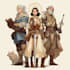illustrate dnd character with fantasy style