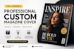 design an eye catching modern magazine cover