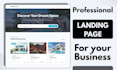 design modern responsive web landing page