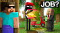 make cinematic minecraft thumbnail, art