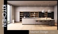 design kitchen interior and render in 3d