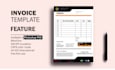 design professional invoice, receipt and fillable pdf template
