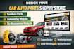 design car auto part shopify store automotive website car accessories website