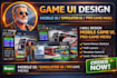 design UI UX interface and hud for your 2d or 3d mobile game