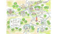 create a custom watercolor illustration for weeding map destination