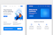 build a modern responsive react js website using tailwind CSS