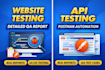 do professional website and mobile app QA testing