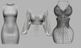 create realistic 3d clothing mesh for second life with textures