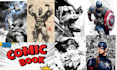 do superhero comic character design super hero comic character book illustration