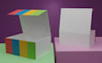 design product packaging, luxury box, label and 3d mockup