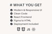 build a professional frontend UI with react, tailwind, and javascript