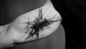 custom an abstract black tattoo design