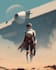 unique sci fi character illustration or sci fi character art