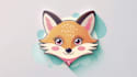do unique kawaii fox logo 1 day