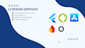 design modern responsive flutter UI and custom app screens