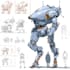 design sci fi mecha and robot concept art