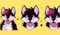 draw furry reference sheet for fursona or oc and furry ref sheet