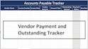 create a vendor payment and outstanding tracker in excel