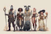 create custom fantasy rpg party illustration