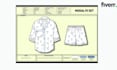 create loungewear and sleepwear tech pack for production