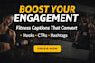 write high converting fitness instagram captions