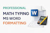 convert handwritten and PDF math equations into ms word equation format