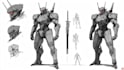illustrate high quality futuristic mecha designs