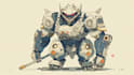 draw amazing character mecha robot illustration