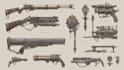 create weapon design and illustration