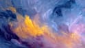 create unique printable digital oil paint abstract wall art design