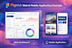 do  responsive web design , mobile app design in figma