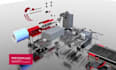 create 3d industrial machinery animation, cnc machine animation video