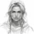 fantasy character sketch in unique style