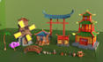 create game ready stylized 3d props and buildings