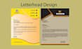 design professional invoice letterhead and flyer template