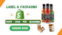 do sauce label, sauce, spice, seasoning, rub, salsa labels